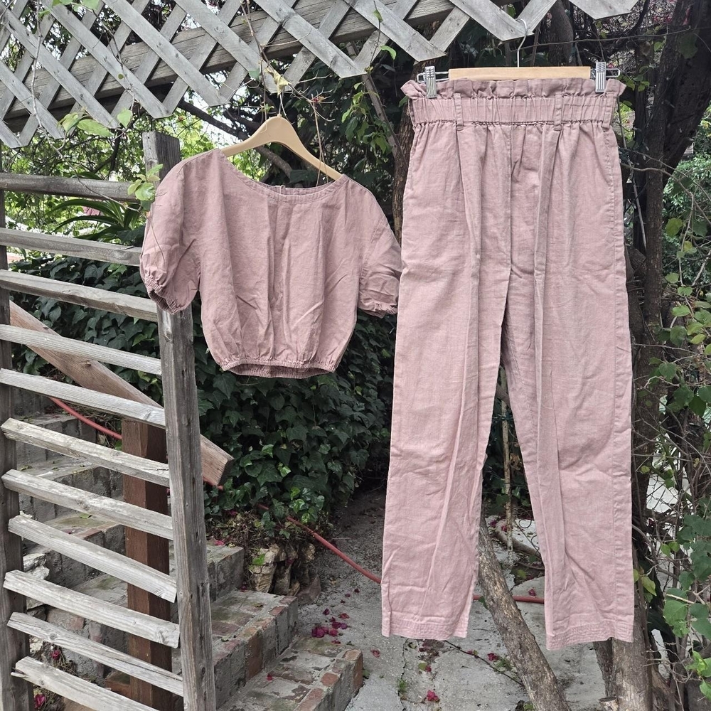 Cleobella  Matching Top + Pant Set Cotton Beachy Boho S M